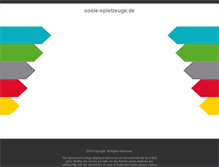 Tablet Screenshot of coole-spielzeuge.de